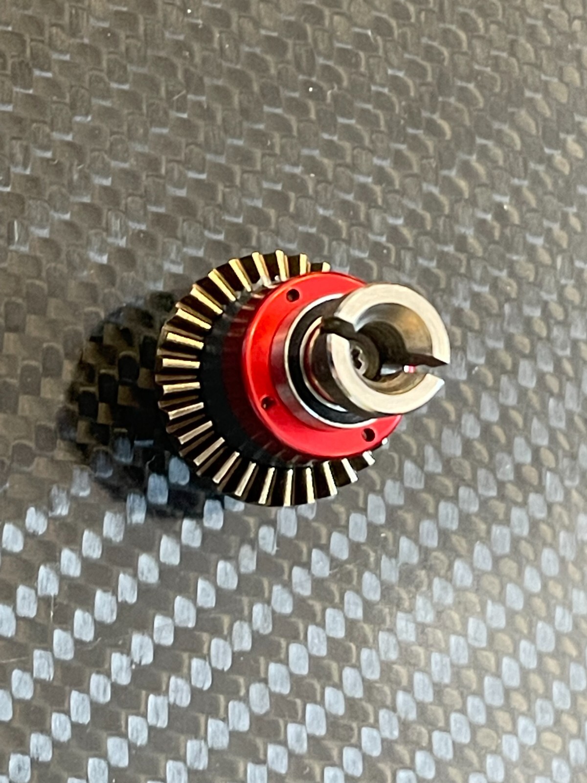 2 pcs Front & Rear Aluminum Differential Diff For Arrma 1/18 GRANITE GROM Red