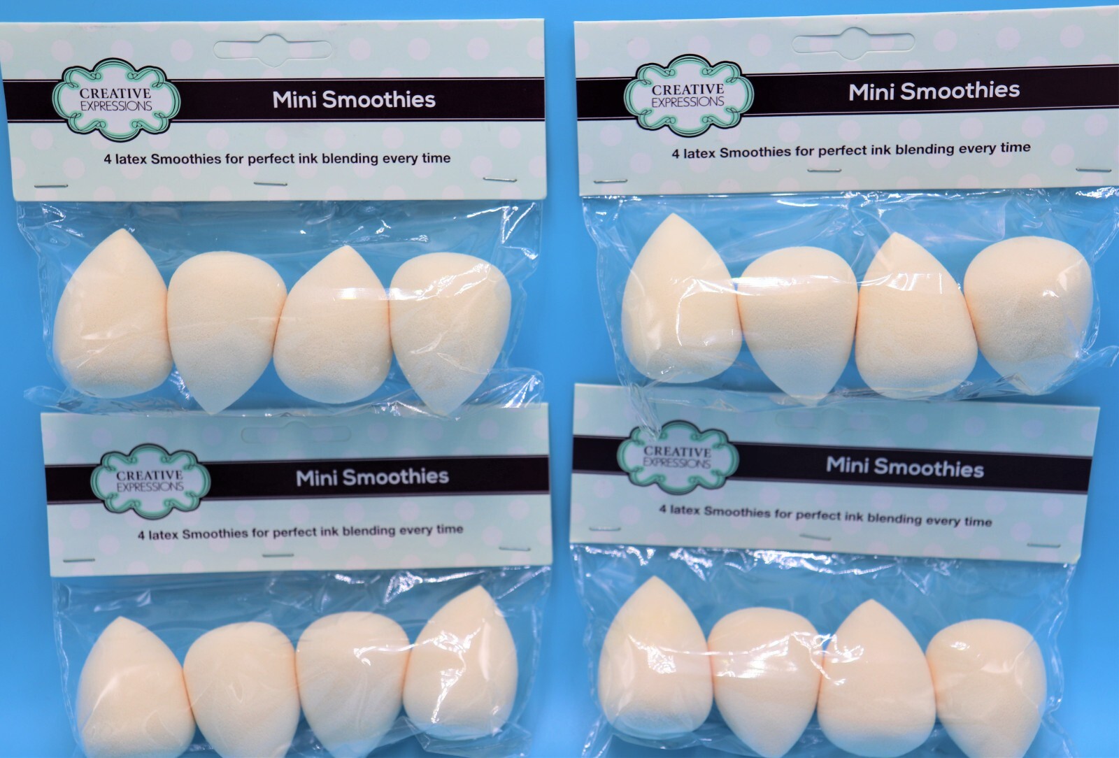 Creative Expressions Latex Mini Smoothies - Ink Blending tool -stencil tool 16pc
