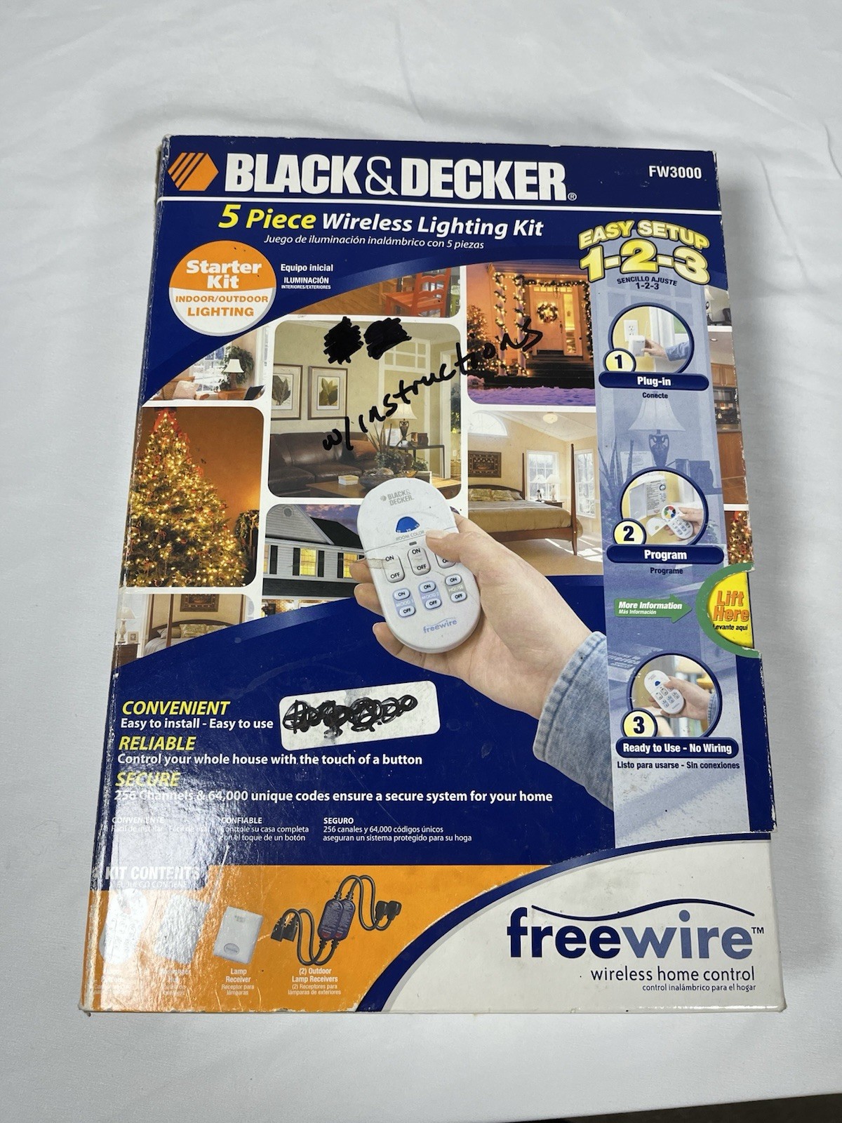 Black & Decker 5 Piece Wireless Lighting Kit FW3000 DH2905