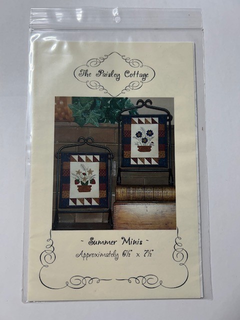 Summer Mini's Quilt  Pattern Embroidery Wool Applique fabric Sew NEW