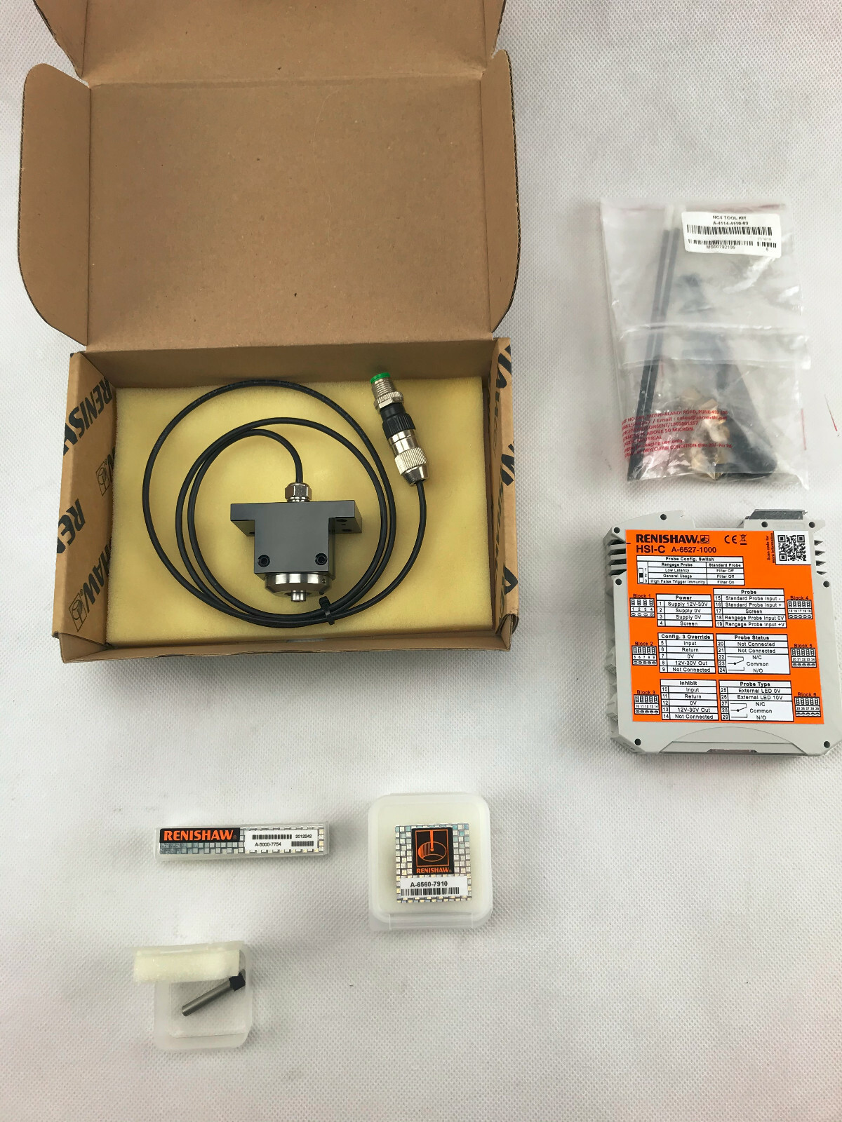 Renishaw RP1 Probe + HSI-C A-6527-1000 Hard wired system interface Messtaster