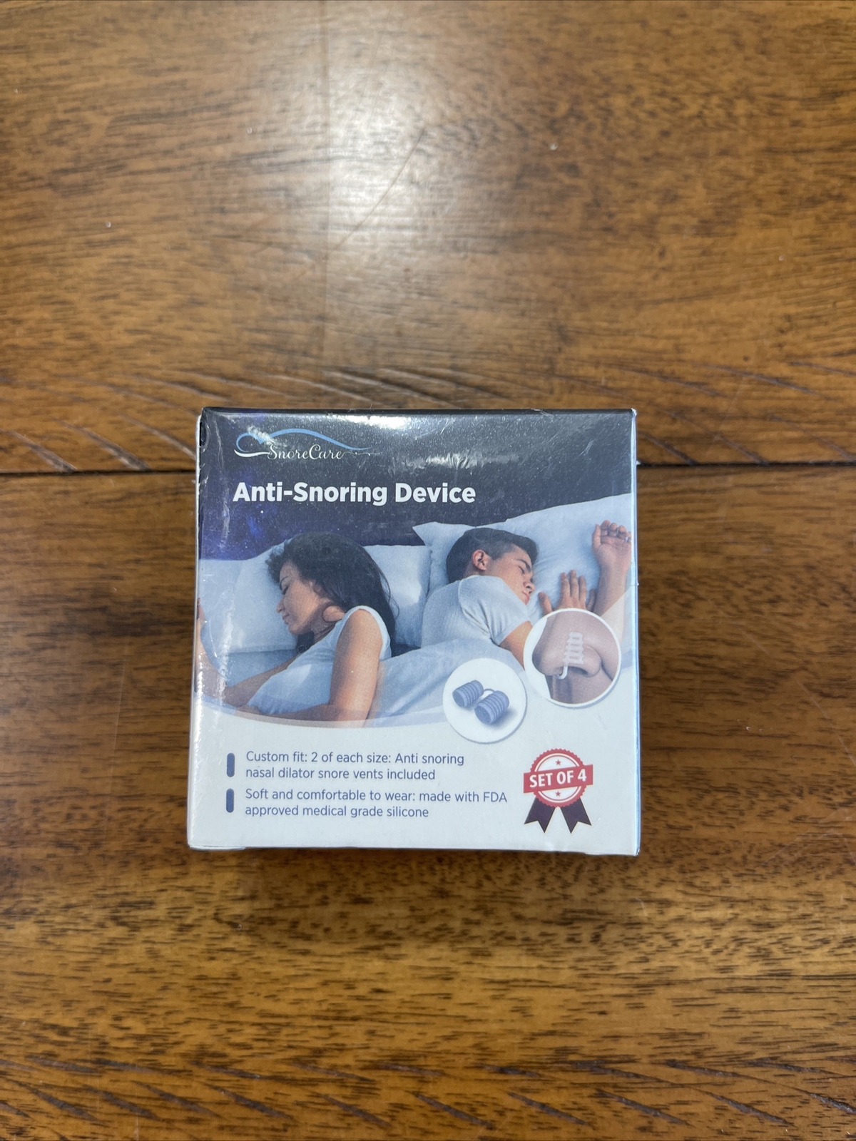 Snore Care® Nose Vents Anti-Snoring Device | BPA Free Snoring Solution | 4 Pairs