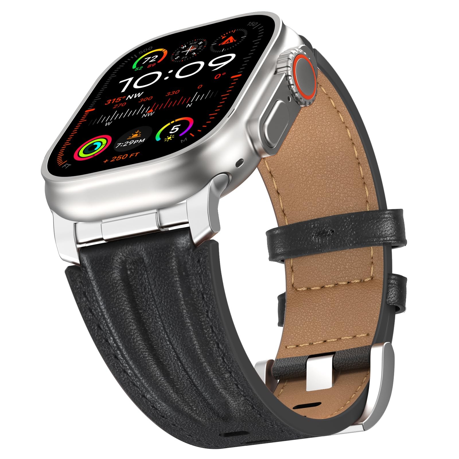 Leather Watch Band 49mm 46mm 45mm 44mm 42mm Apple Watch Ultra 3 Ultra 2/1