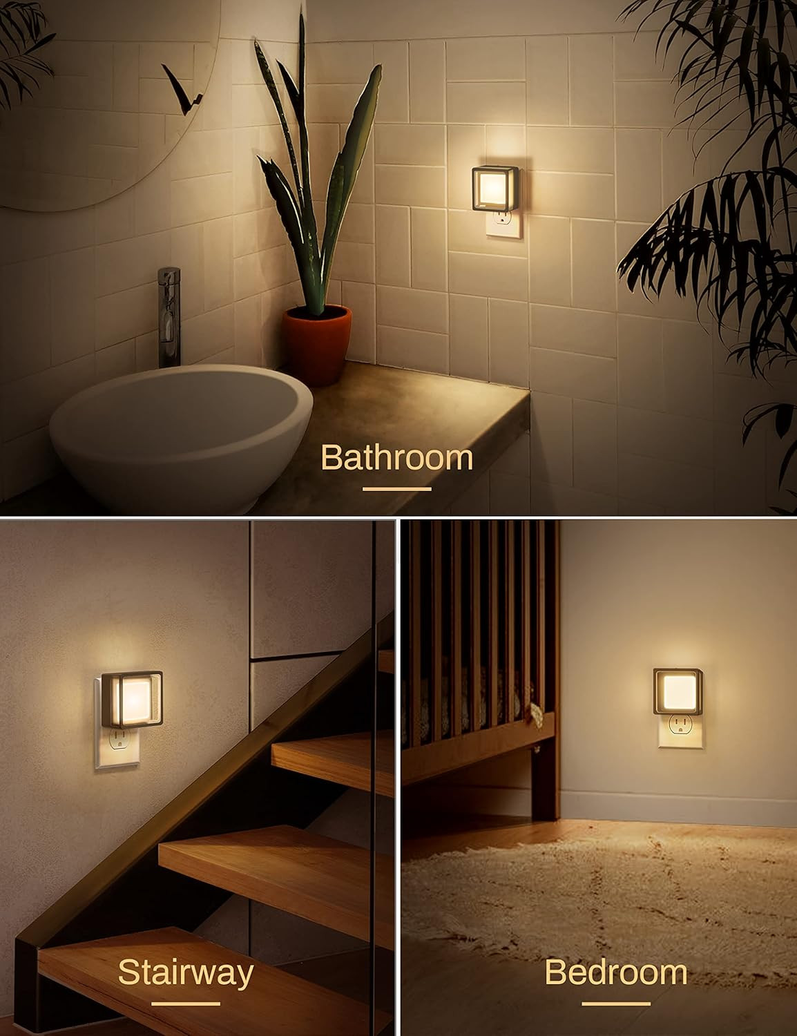 DORESshop LED Night Light, Lights Plug Into Wall [2 Pack] Soft White