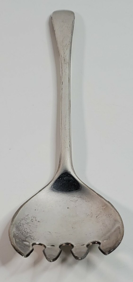 Serving Fork Modern Contemporary Silverplated Italy 8.88 inch Dinner Flatware