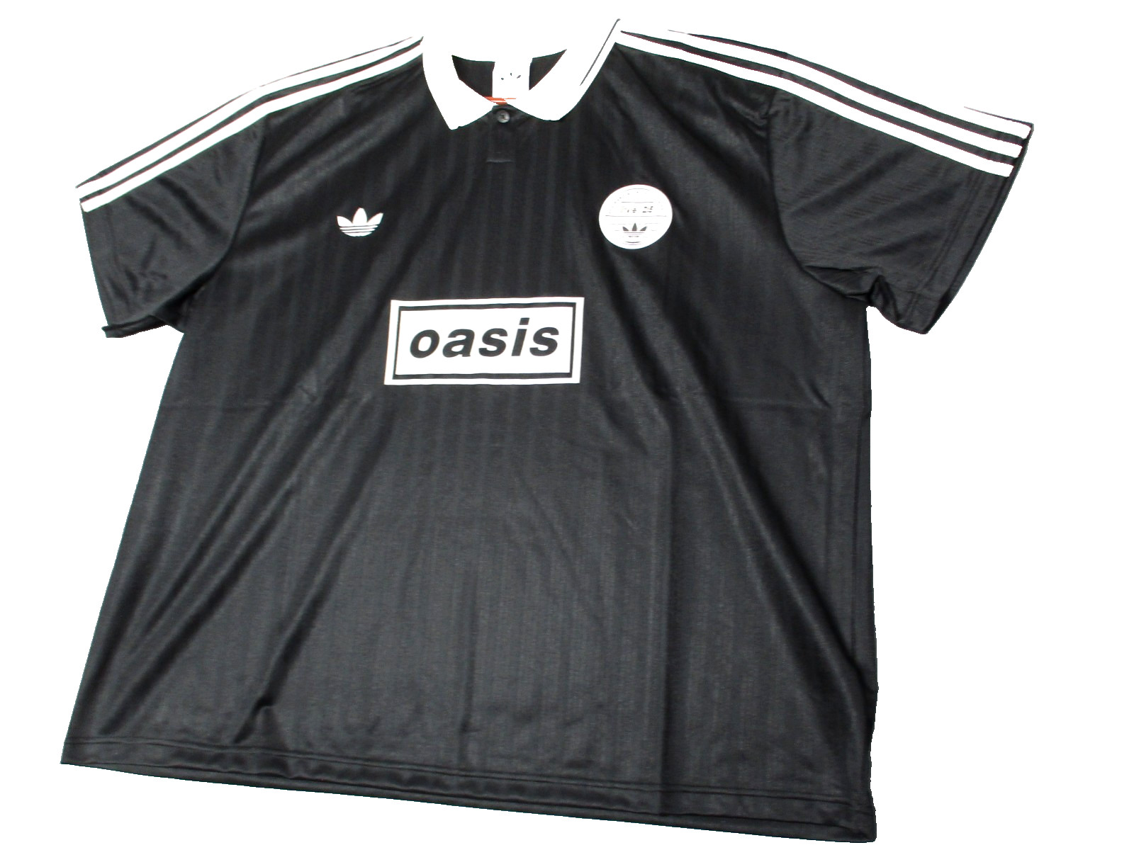 Adidas x Oasis Tour Jacquard Jersey Shirt Black Live 25' Mens Sz 2XL
