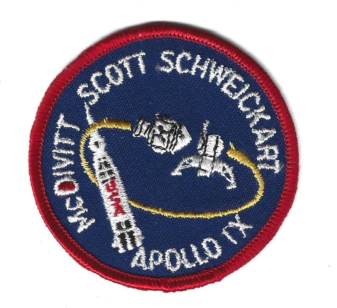 Vintage Nasa PATCH Apollo IX NASA McDivitt Scott Schweickart Space Mission