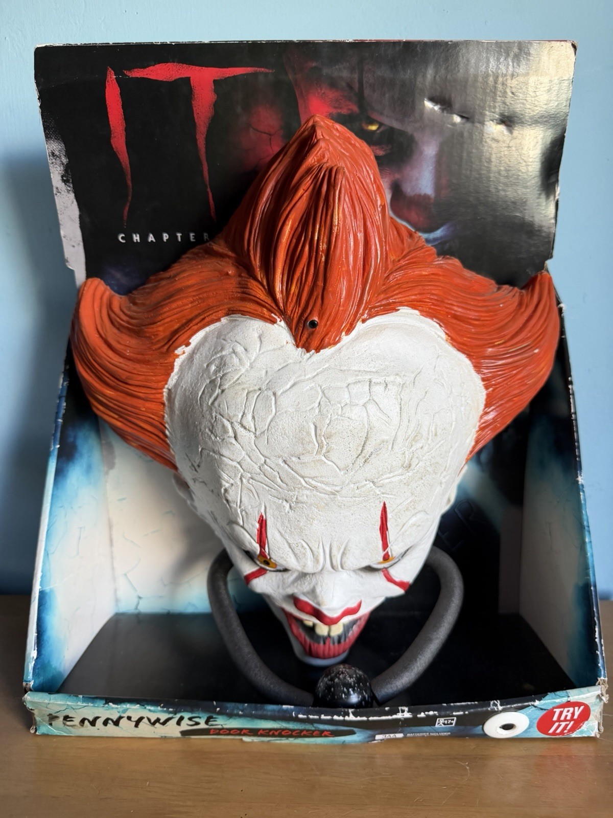 Pennywise IT Chapter 2 Door Knocker Head Halloween Decoration Prop BRAND NEW!
