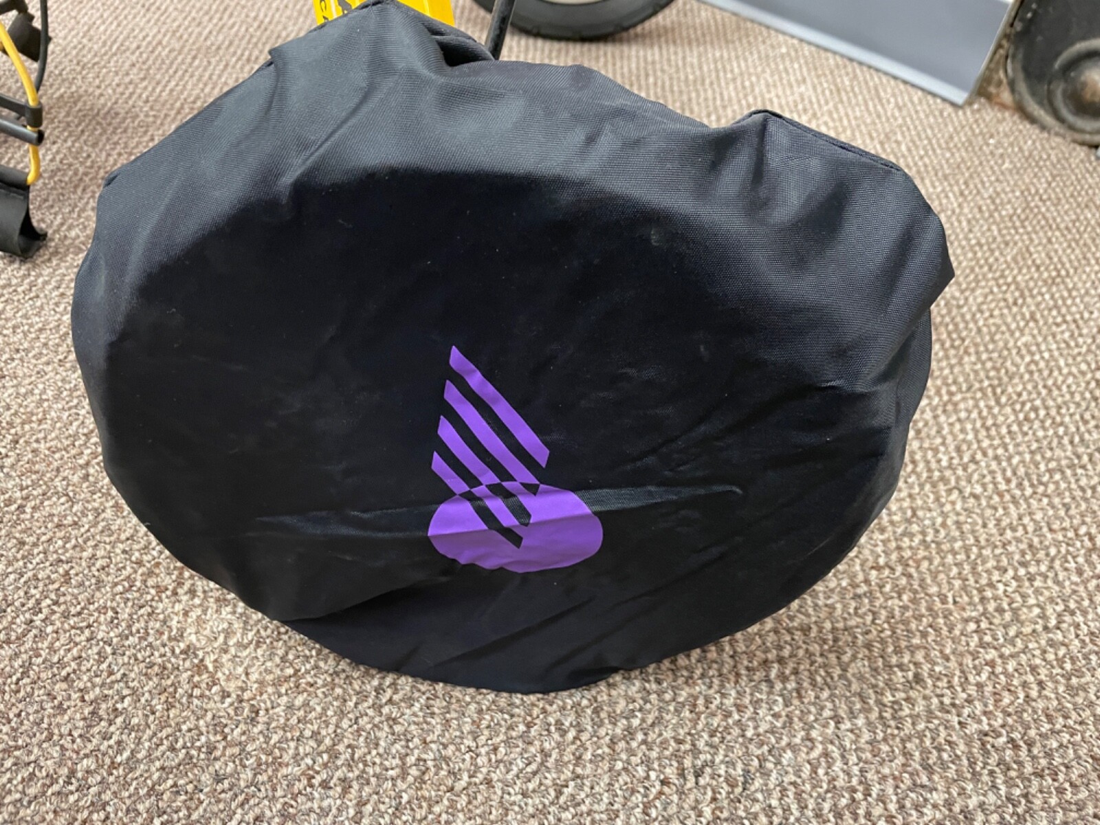 Nylon golf wheel cover for motorized and push carts