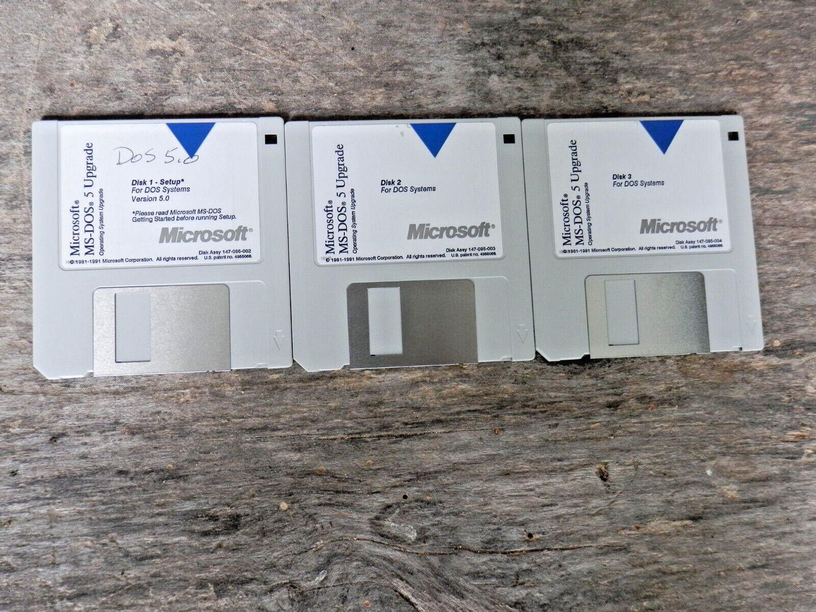 Vintage Microsoft MS-DOS 5 Upgrade 3.5" Disks