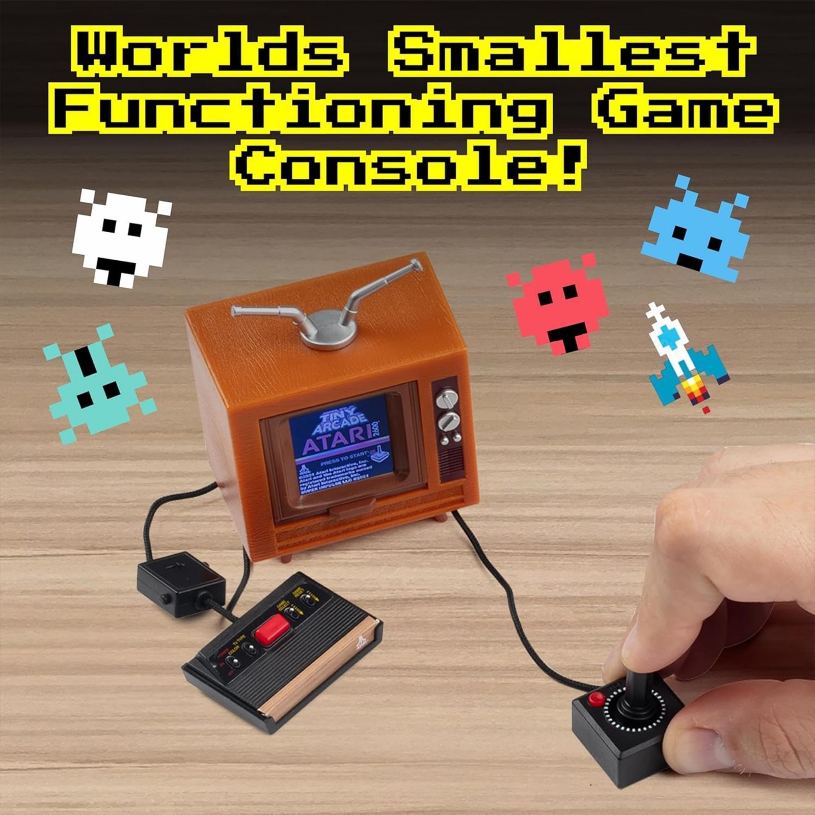 Mini Retro Arcade Console 3.5” Portable Gaming System with 10 Classic Games - Gi