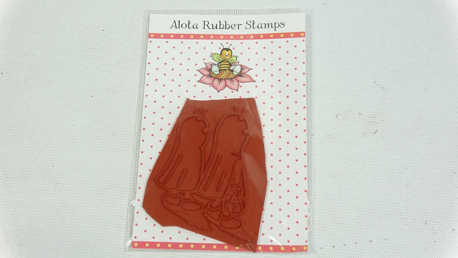 Retired Alota Rubber Stamp Ghost Trick-Or-Treat Bees - Halloween