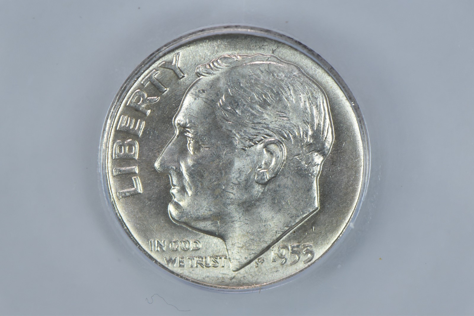 1953-D Roosevelt Dime MS66 FB ICG