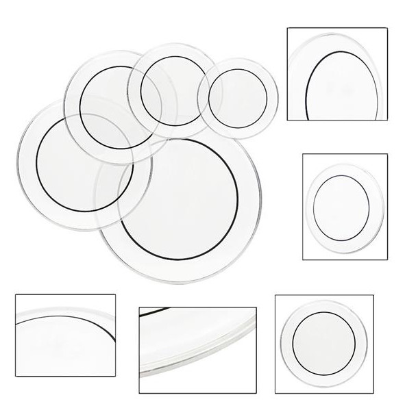 5pcs Clear Drum Head Set 12/13/14/16/22 inch Standard Drumhead Pack Replacement