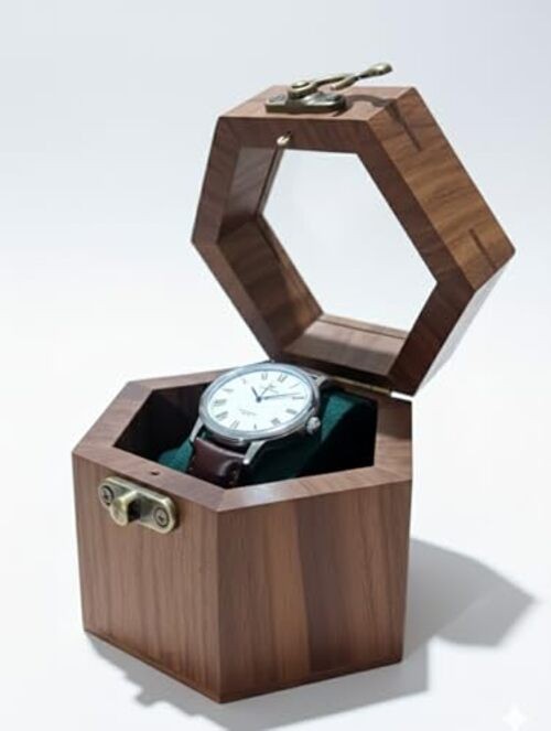 Luxury Honeycomb Watch display case for men, Mens watch box, Watch Box SLOT-1