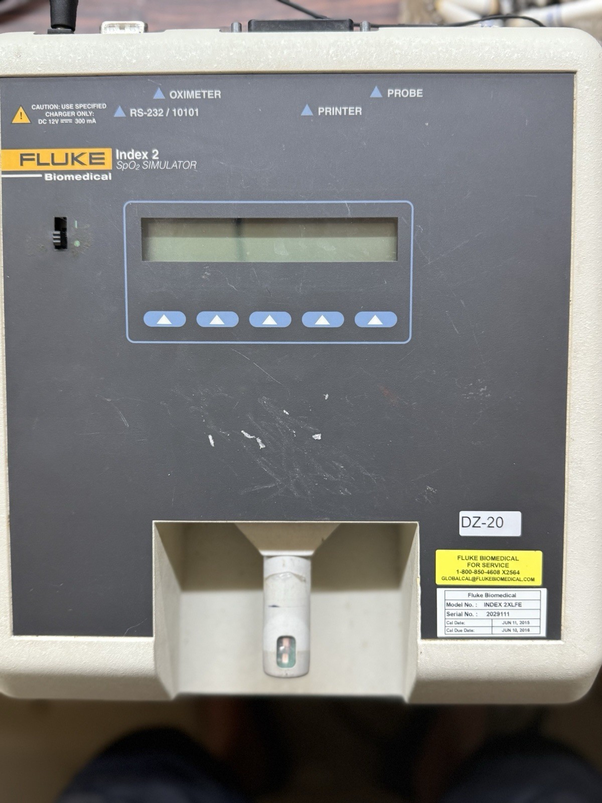 Fluke Index 2 SpO₂ Simulator – Powers On, Untested with Oximeter