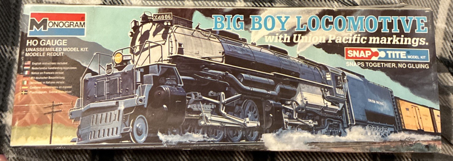 Monogram Snap-Tite ‘Big Boy’ Locomotive w/Union Pacific Markings. HO. #1600.