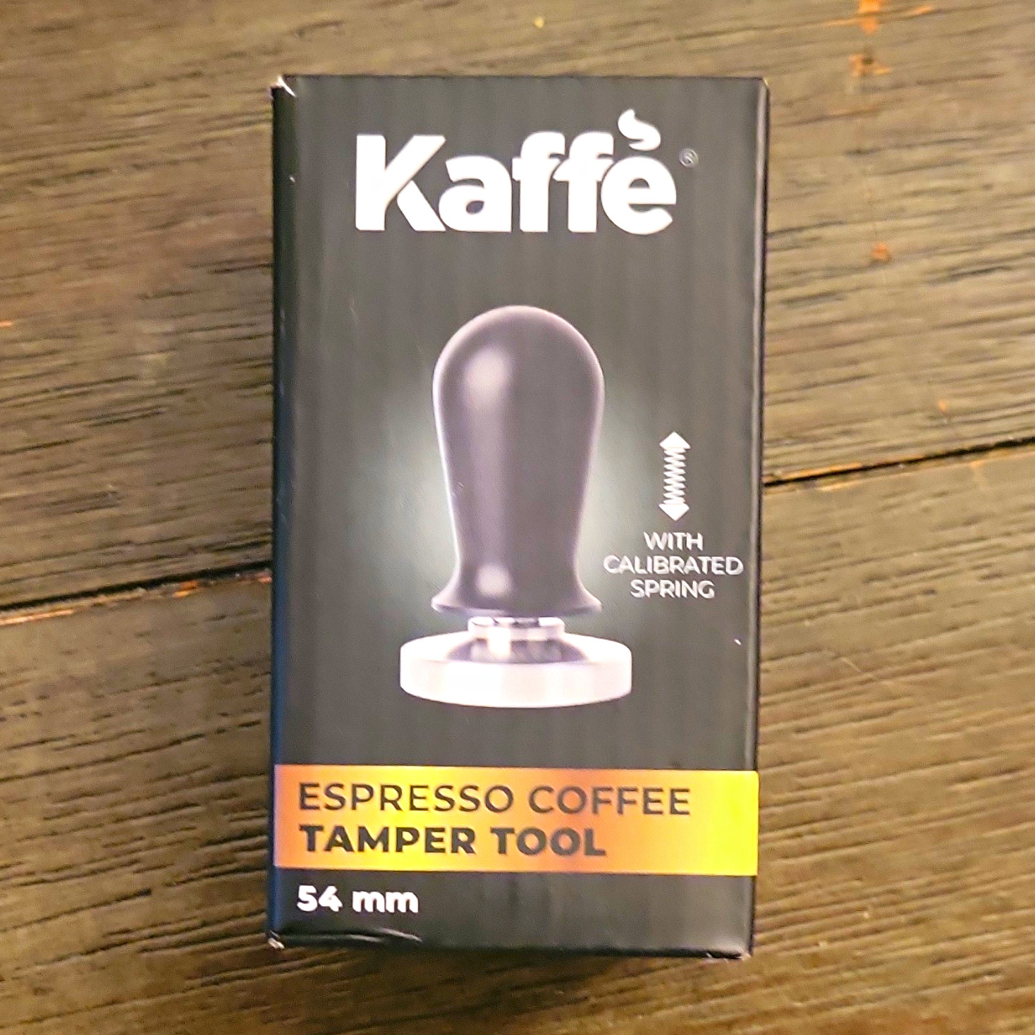 Kaffe 54mm Espresso Coffee Tamper Tool Calibrated Spring Stainless Steel