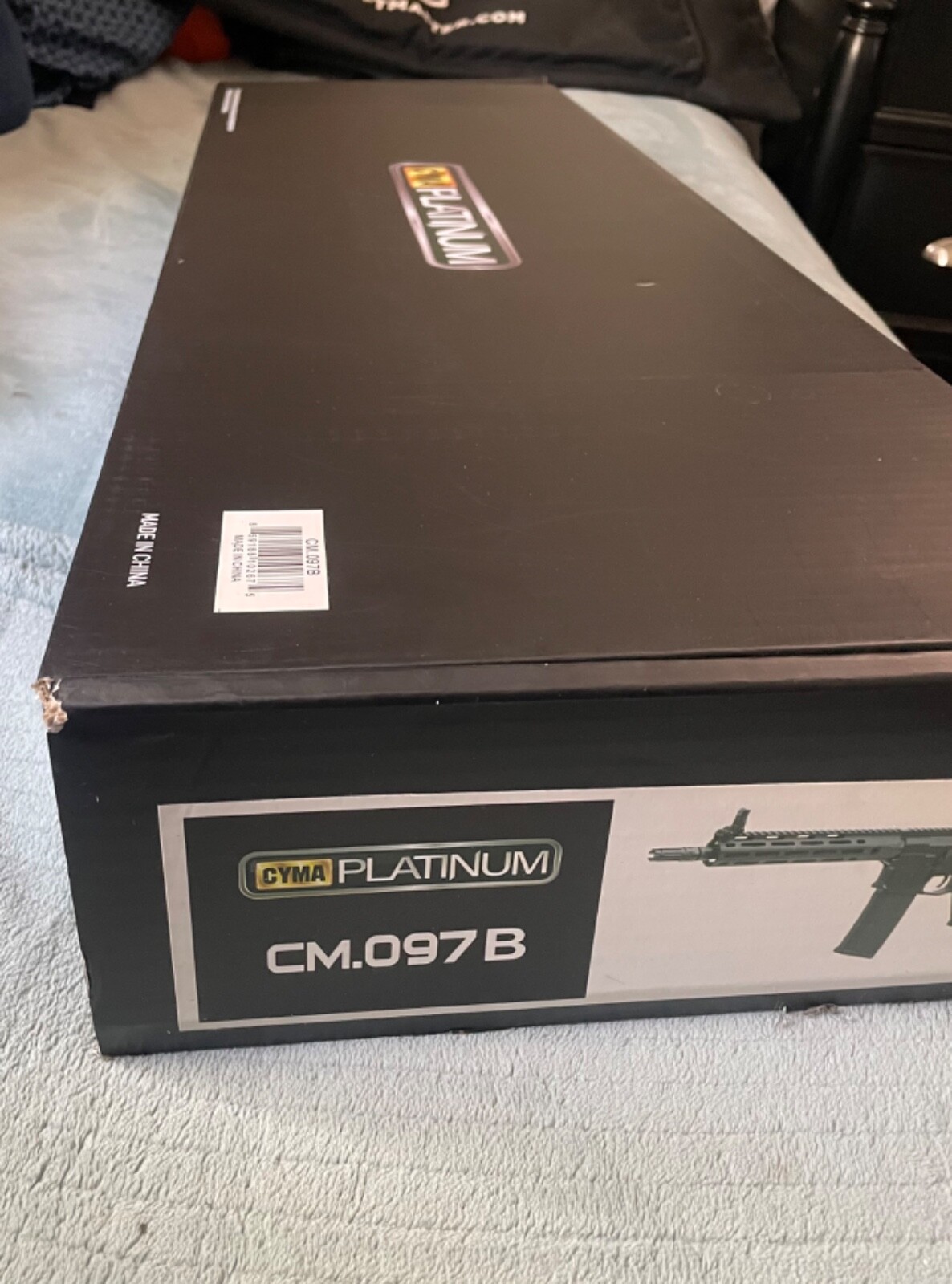 CYMA Platinum airsoft rifle with Titan battery and case