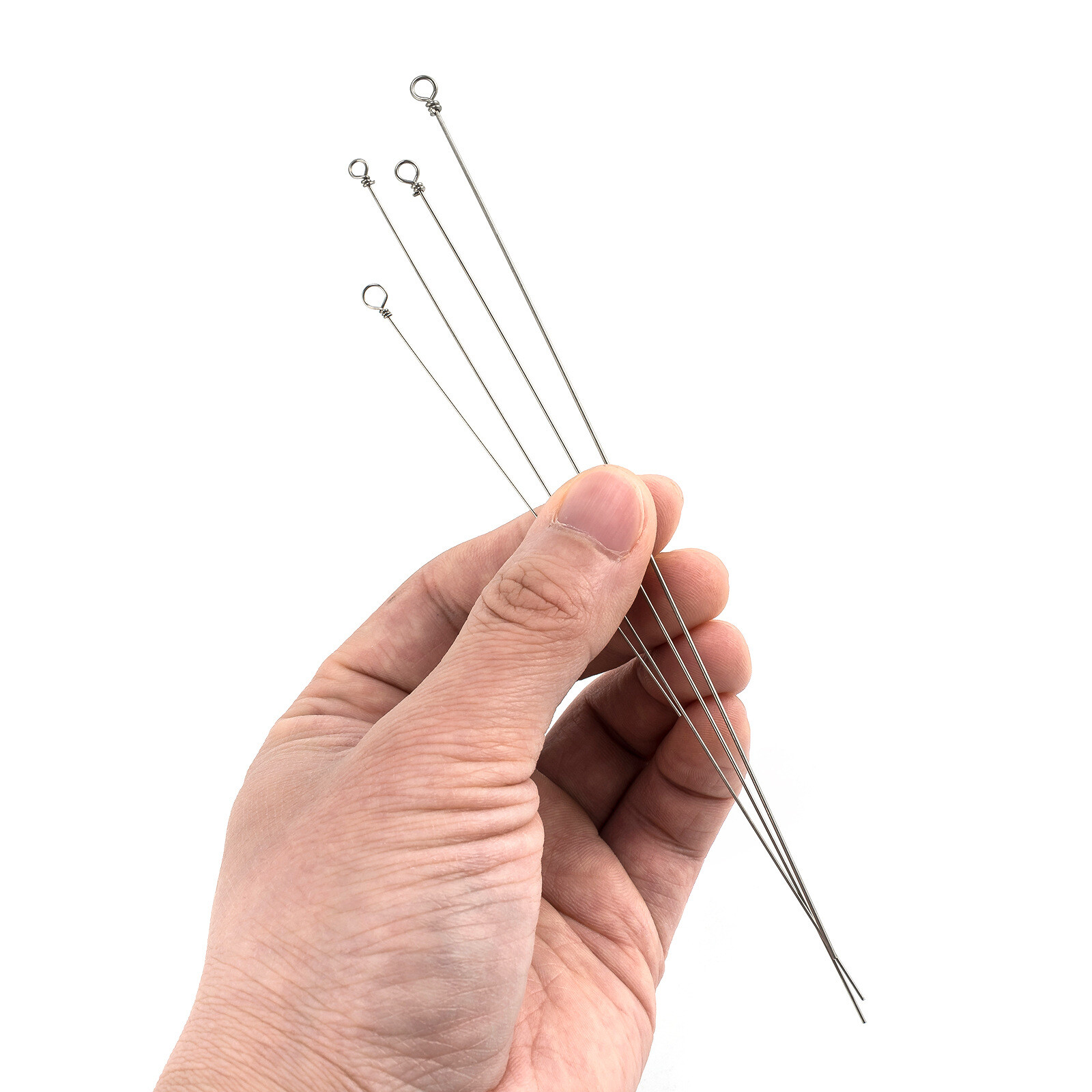 30/100pcs Fishing Spinner Shaft Looped Stainless Steel Wire Lure Making Supplier