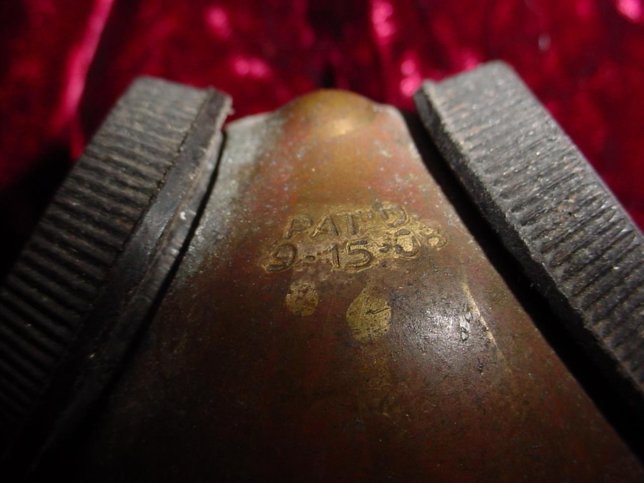 1908 Benjamin porcelain and brass double bulb socket adapter