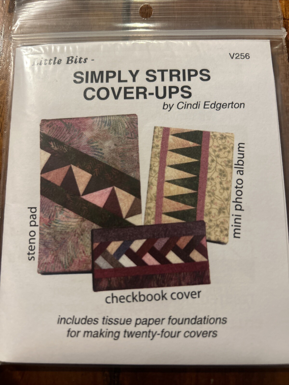 Simply Strips Cover-Ups Patterns Checkbook Steno Pad Photo Album VSP256