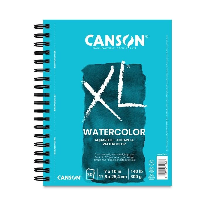 Canson XL Watercolor Pad 7" X 10"-30 Sheets