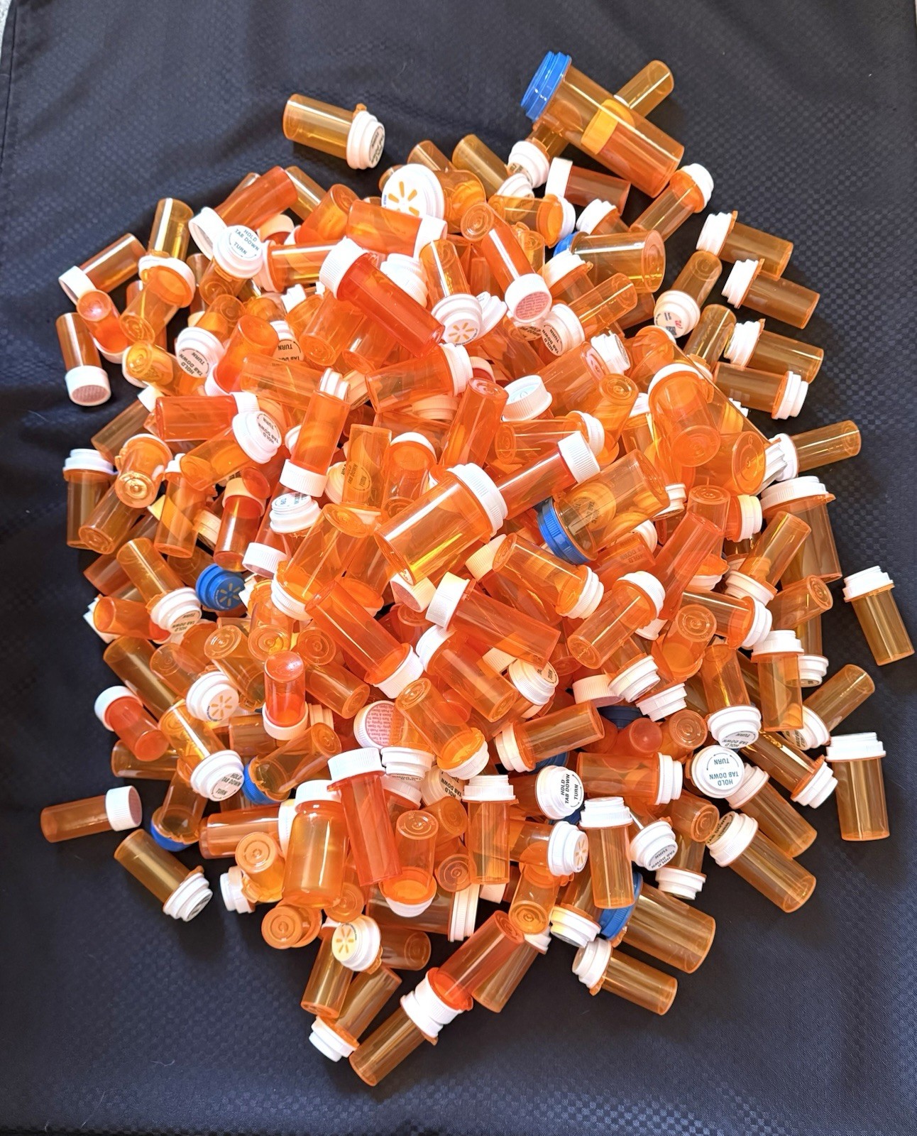 Large Lot Empty Rx  Bottles. 290 Misc Sizes. See Photos For Sizes. Crafts