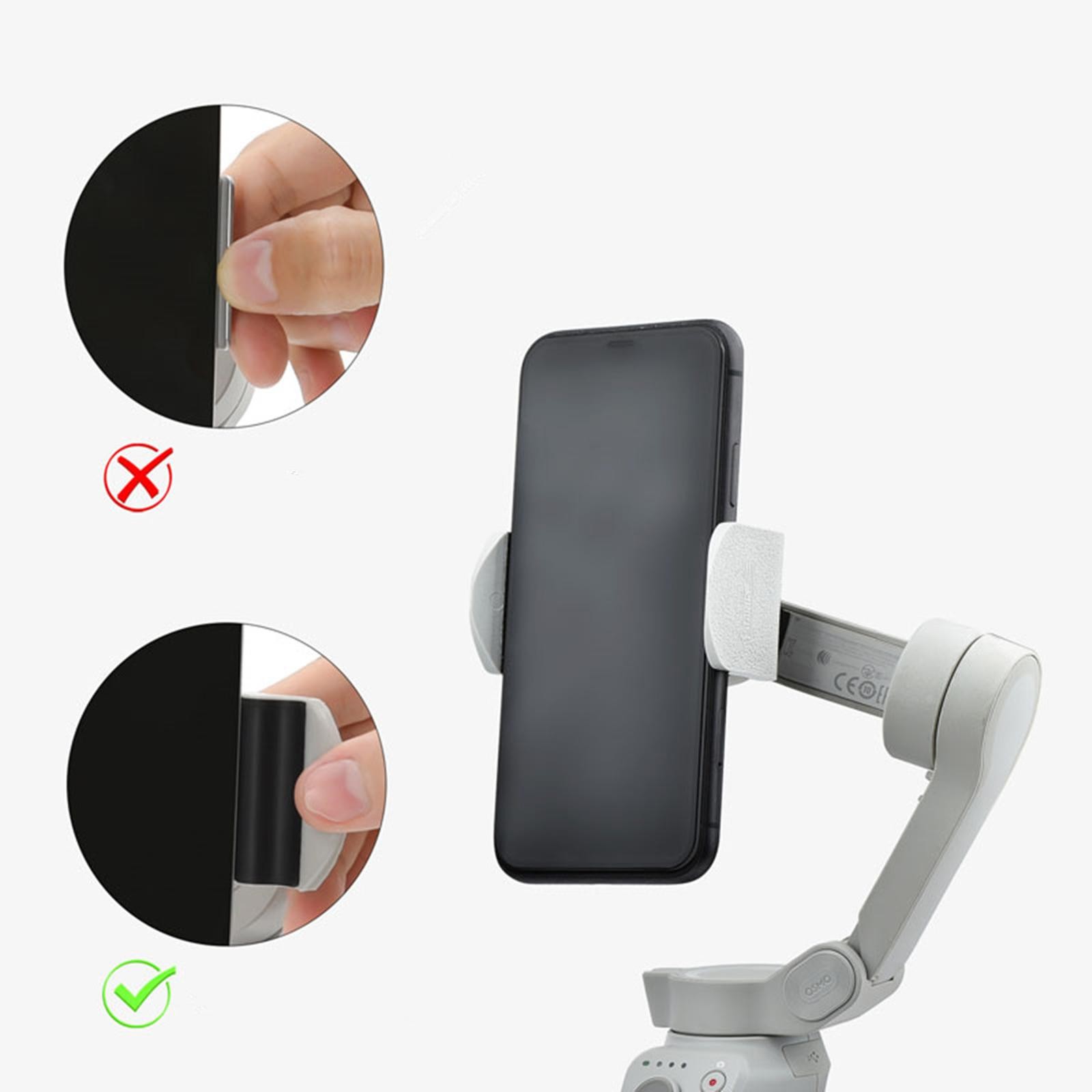 1Pair Bracket Extension Buckle Clip Mount For DJI OM 5/4 Handheld Stabilizer B