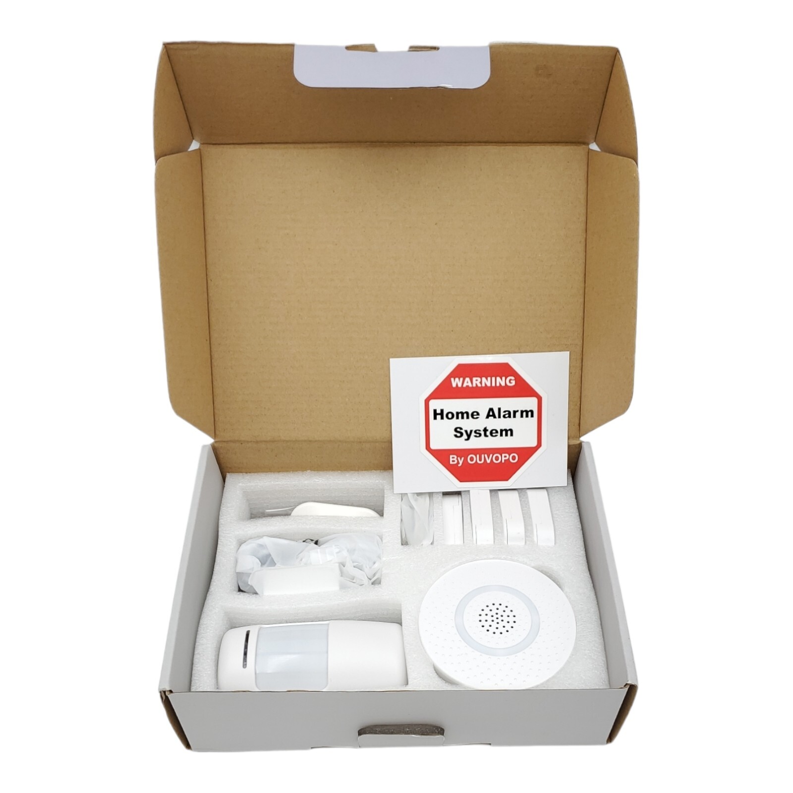 7-Piece Home Alarm Kit - OEM by OUVOPO, Homebase Keypad Sensors - NEW US STOCK