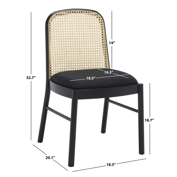 Safavieh ANNMARIE RATTAN BACK CHAIR, Reduced Price 2172744249 SFV4129A-SET2