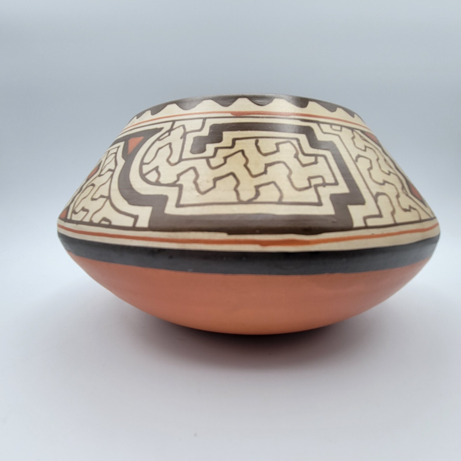 Shipibo Conibo Peruvian Pottery Bowl Handmade