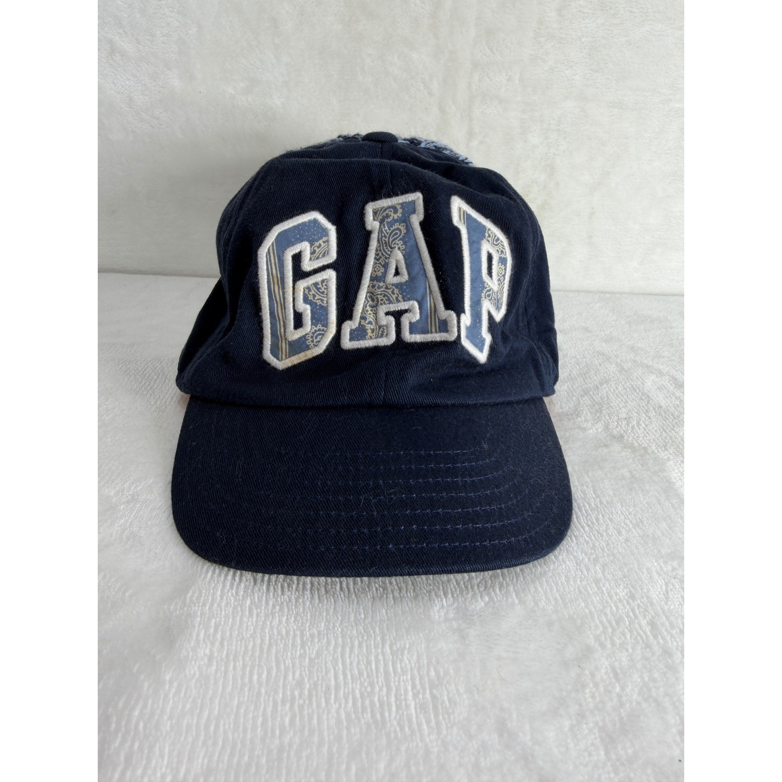 Gap Kids Boys Navy Blue Knit Back Baseball Hat Cap Hybrid