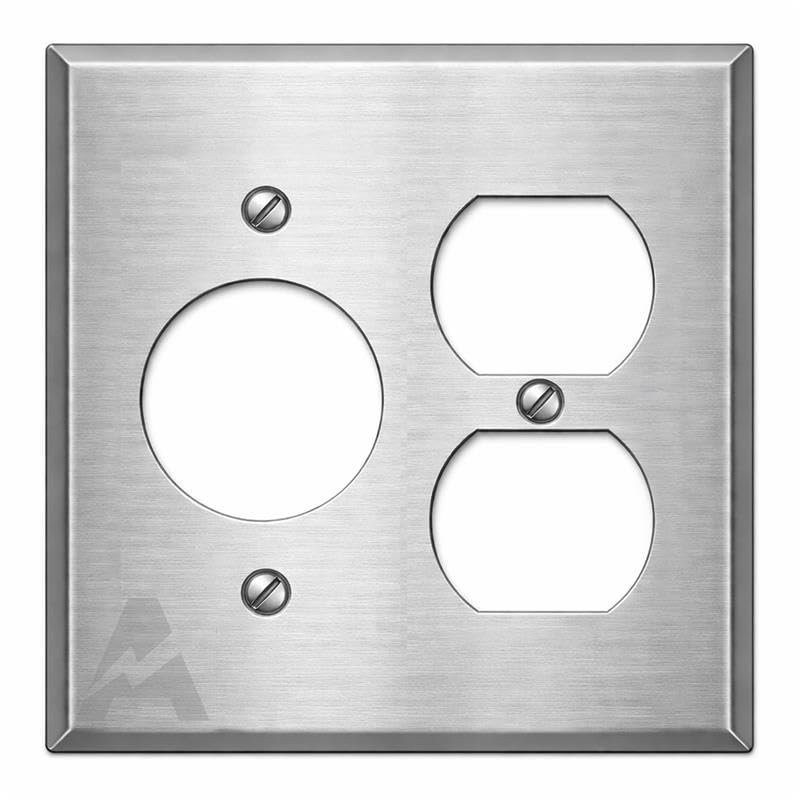 Airmont Products Standard Size Stainless Steel Wall Plate, Made in USA,...