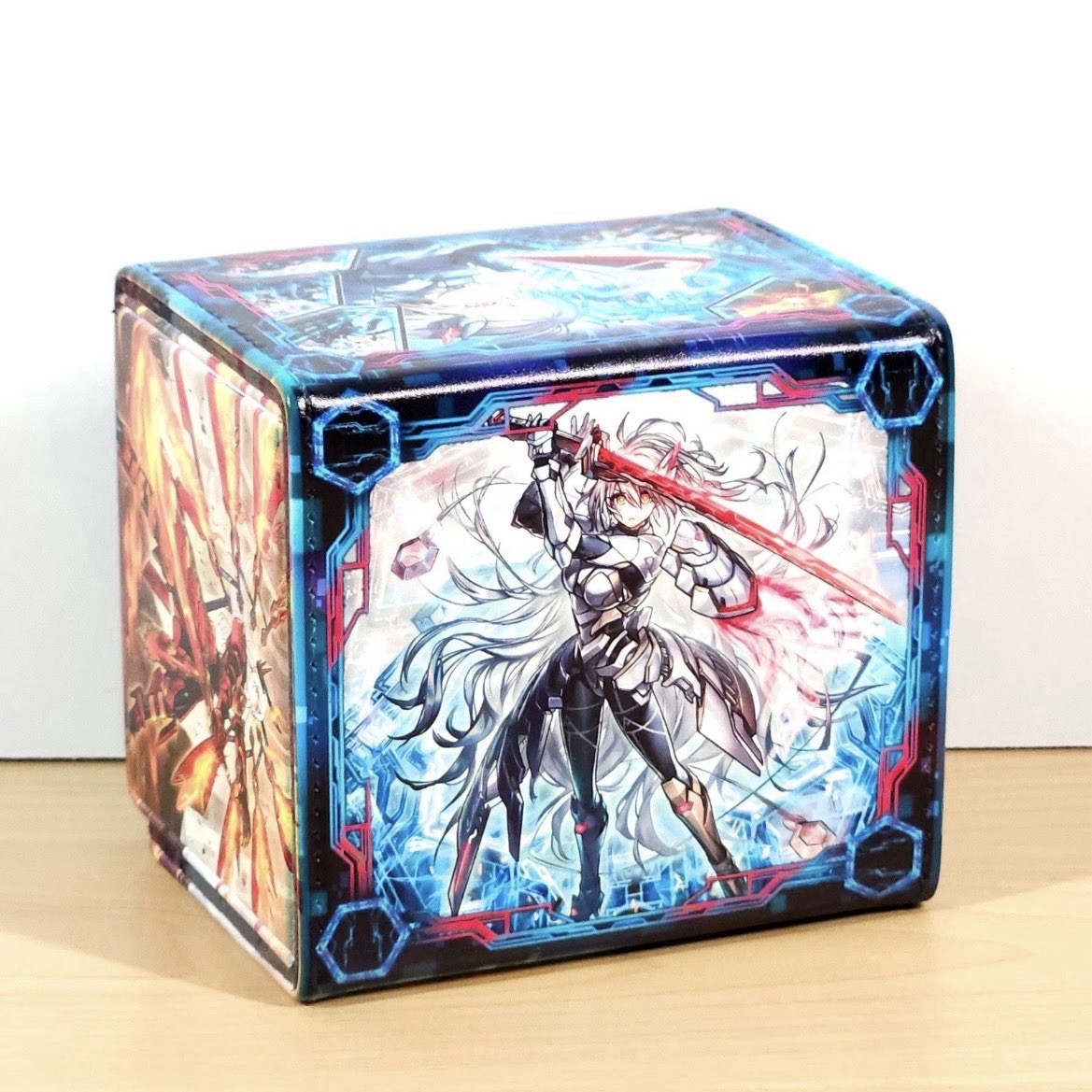 Sky Striker Card Deck Box - PU Leather - TCG/CCG Storage Box -