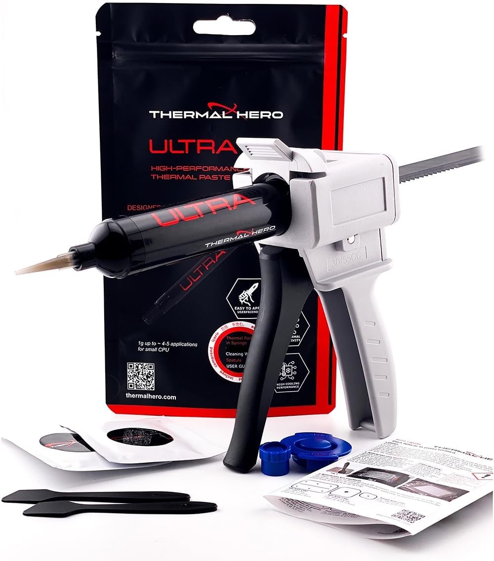 Thermal Hero ULTRA(50g) Thermal Paste ADVANCED CPU cleaning cloth & paste gun