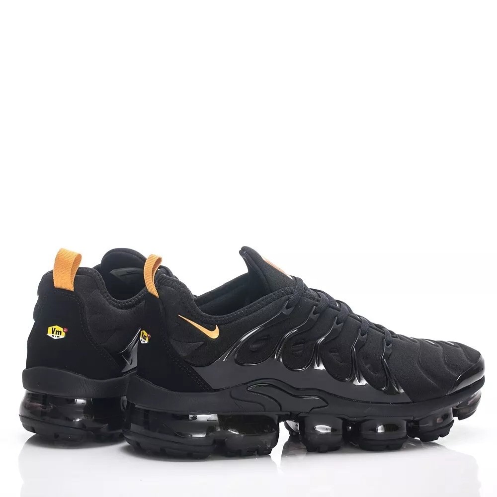 New Nike Air Vapormax Plus TN Men's Black Gold Running Shoes Size 7-13