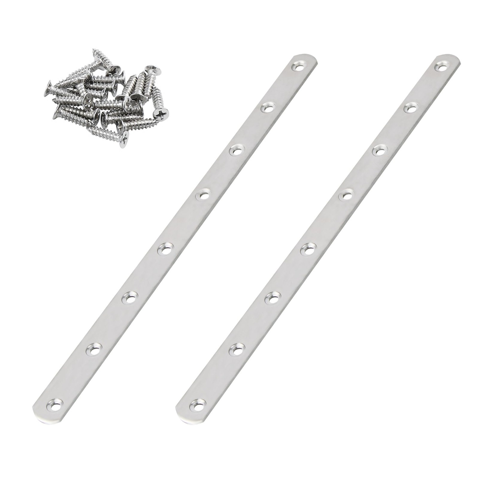 AUXBC 11.5 Inch Stainless Steel Straight Brace, Flat inch, Silver