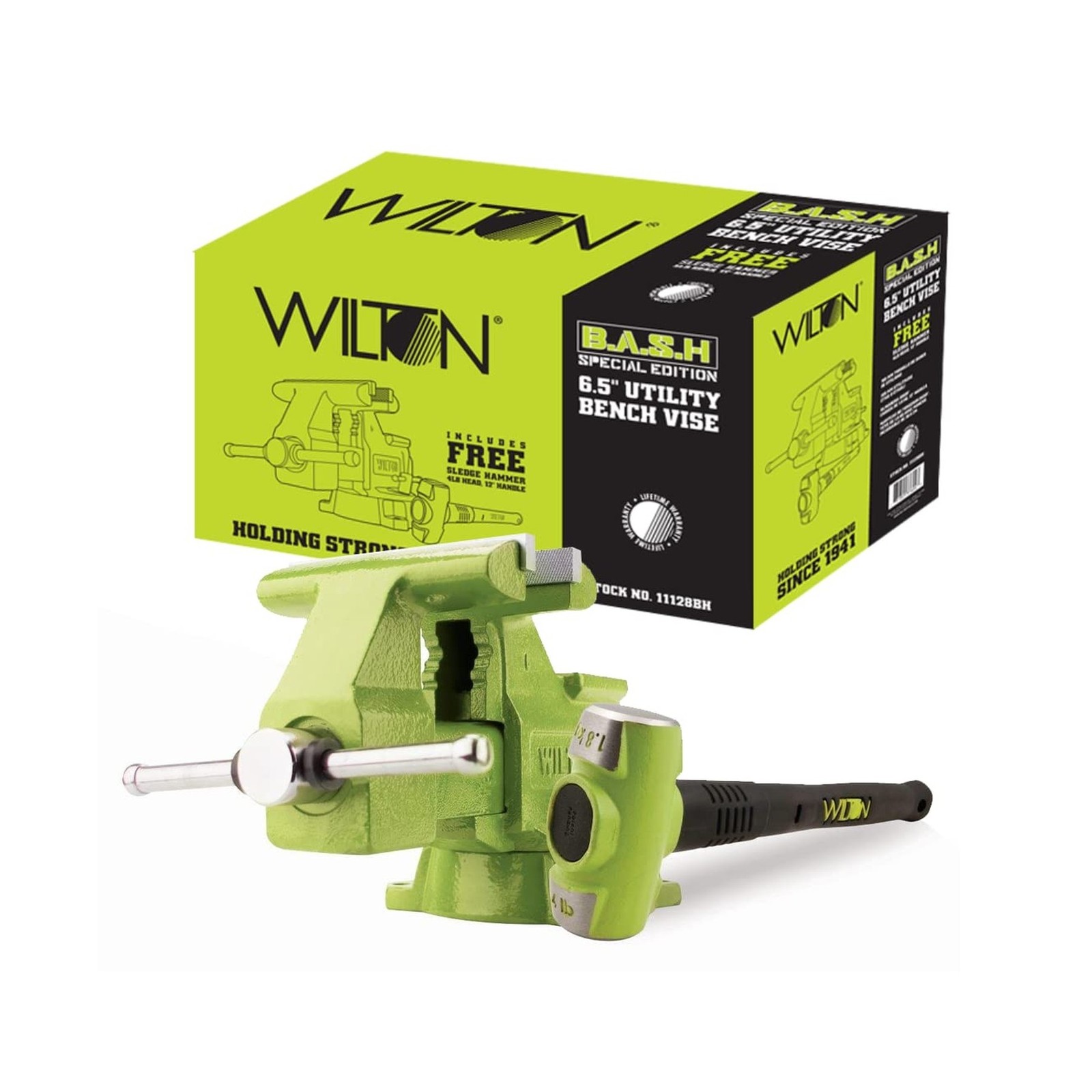 Wilton Special Edition B.A.S.H 6-1/2" Utility Vise and 4 lb. Sledge Hammer (1...