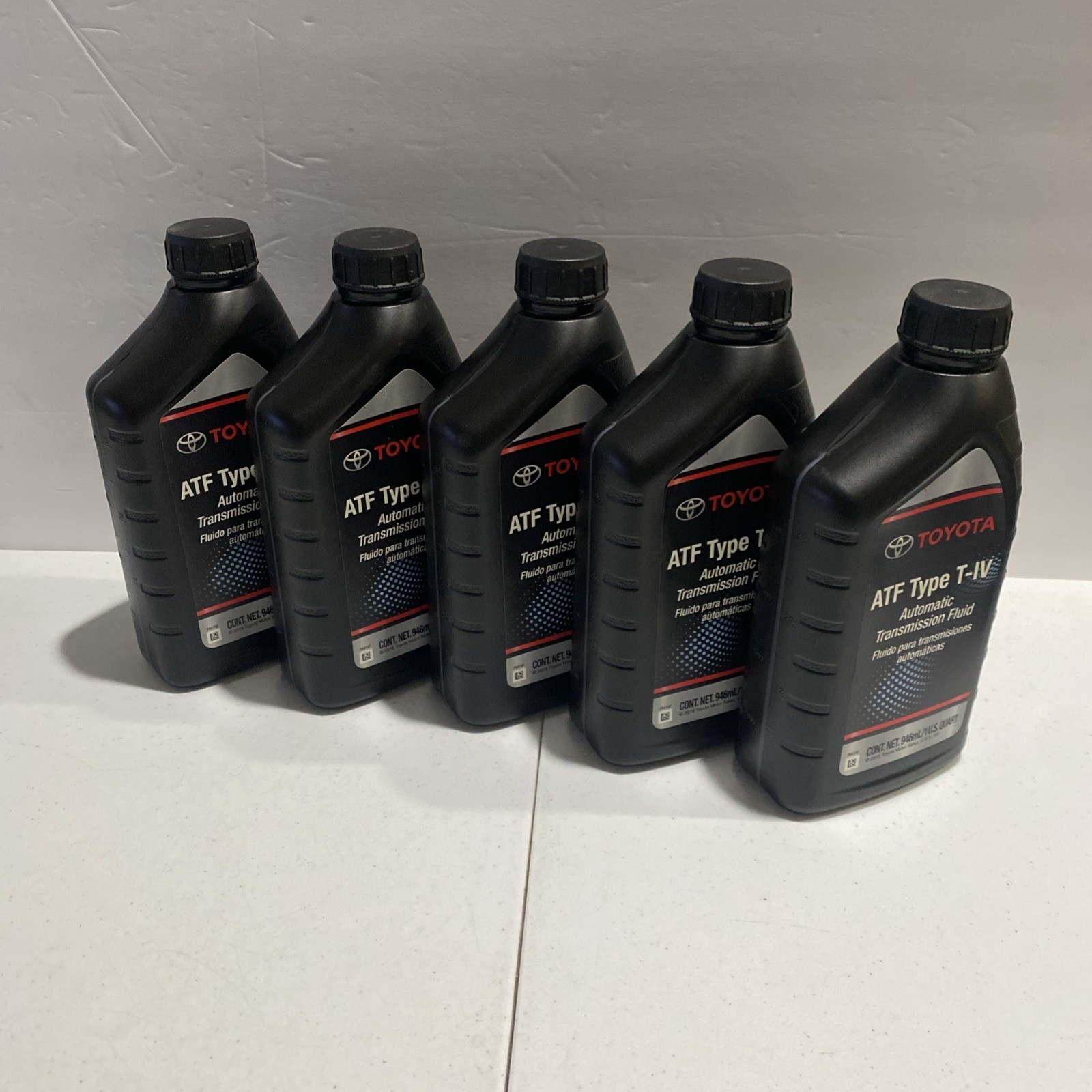 5 Quarts Genuine  ATF Type T-IV Automatic Transmission Fluid (FITS Toyota Lexus)