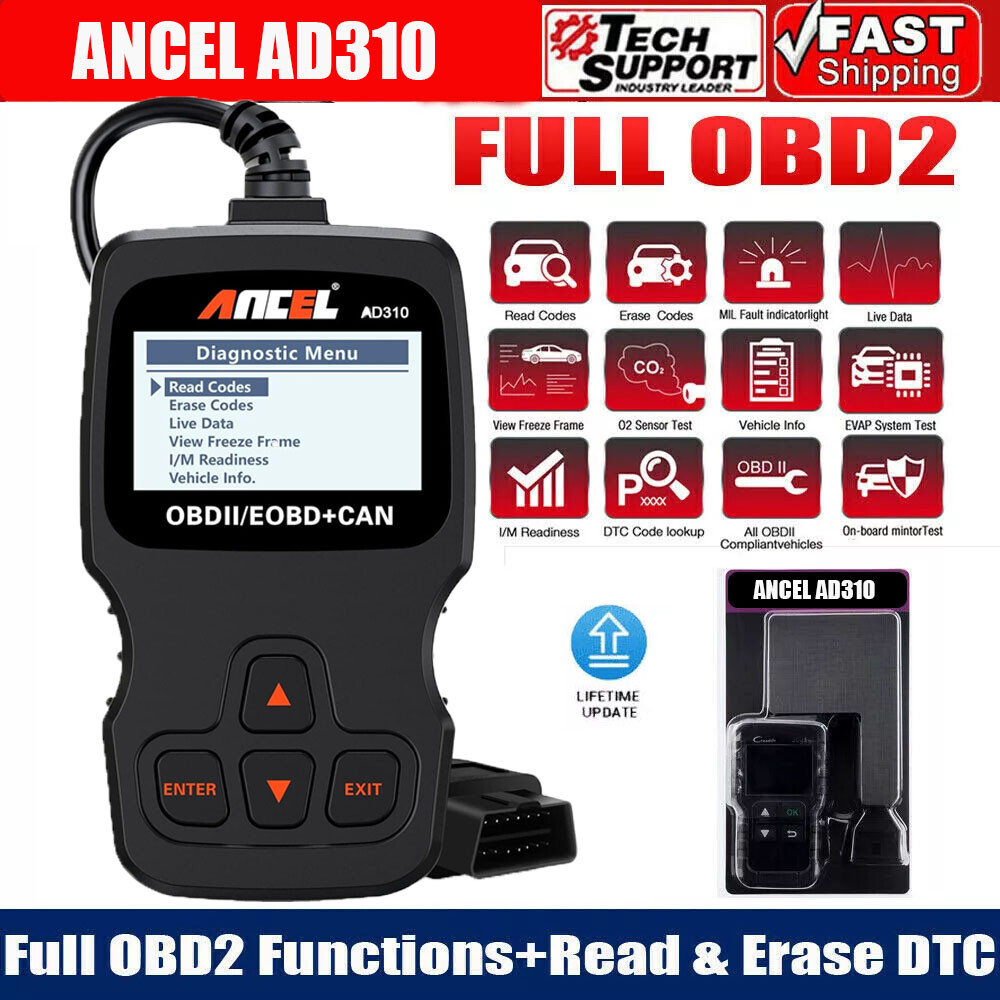 ANCEL AD310 OBD2 Scanner Car Engine Fault Diagnostic Tool Automotive Code Reader