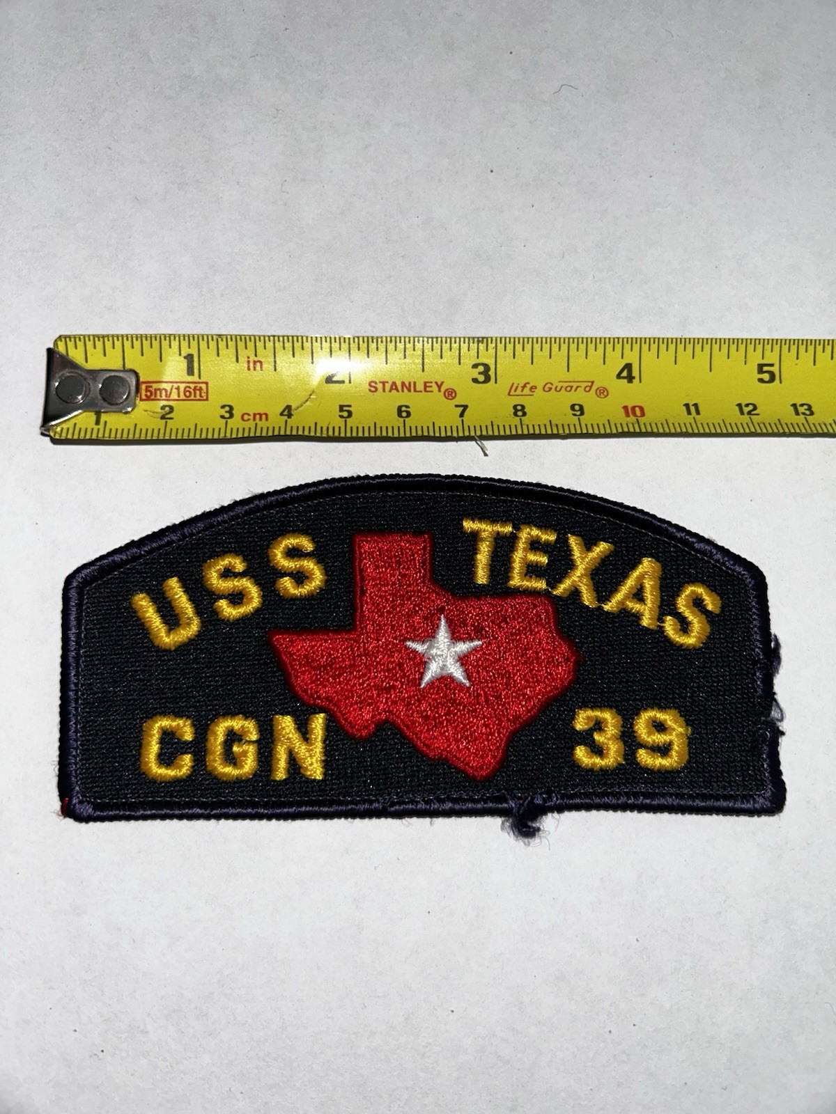 US Navy USS Texas CGN-39 Nuclear Guided Missile Cruiser hat patch