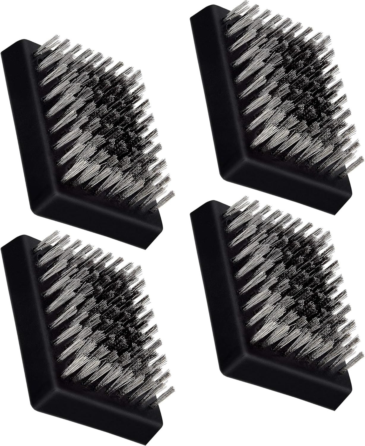 4 Pack Grill Brush Replacement Heads Set, 3.3IN x 2.5IN Grill Cleaning Brush Rep