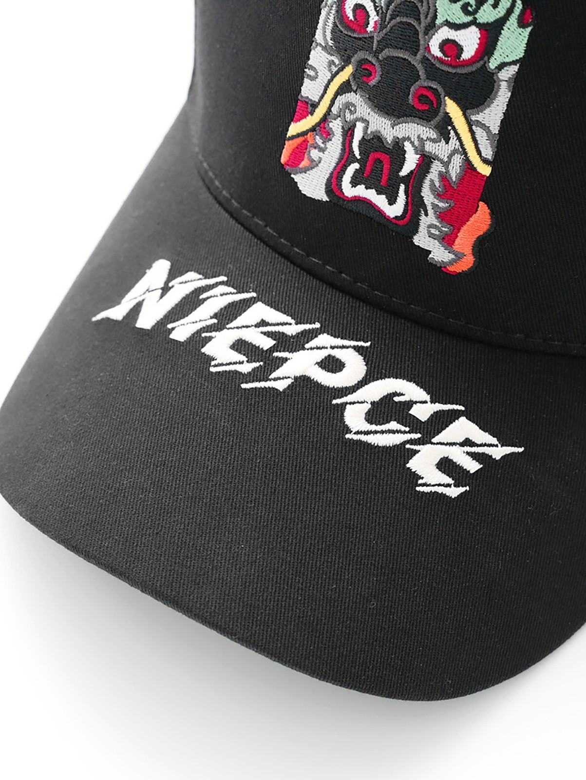 Niepce Men's Japanese Streetwear Dragon Head Embroidered Hat