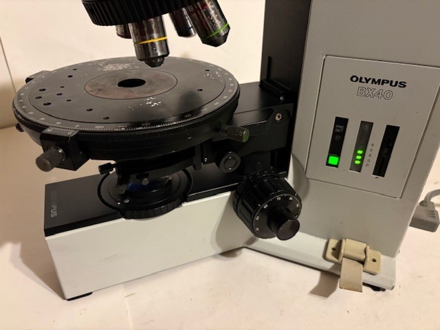 Olympus BX40 POL Polarizing Trinocular Microscope Full Wave Plate
