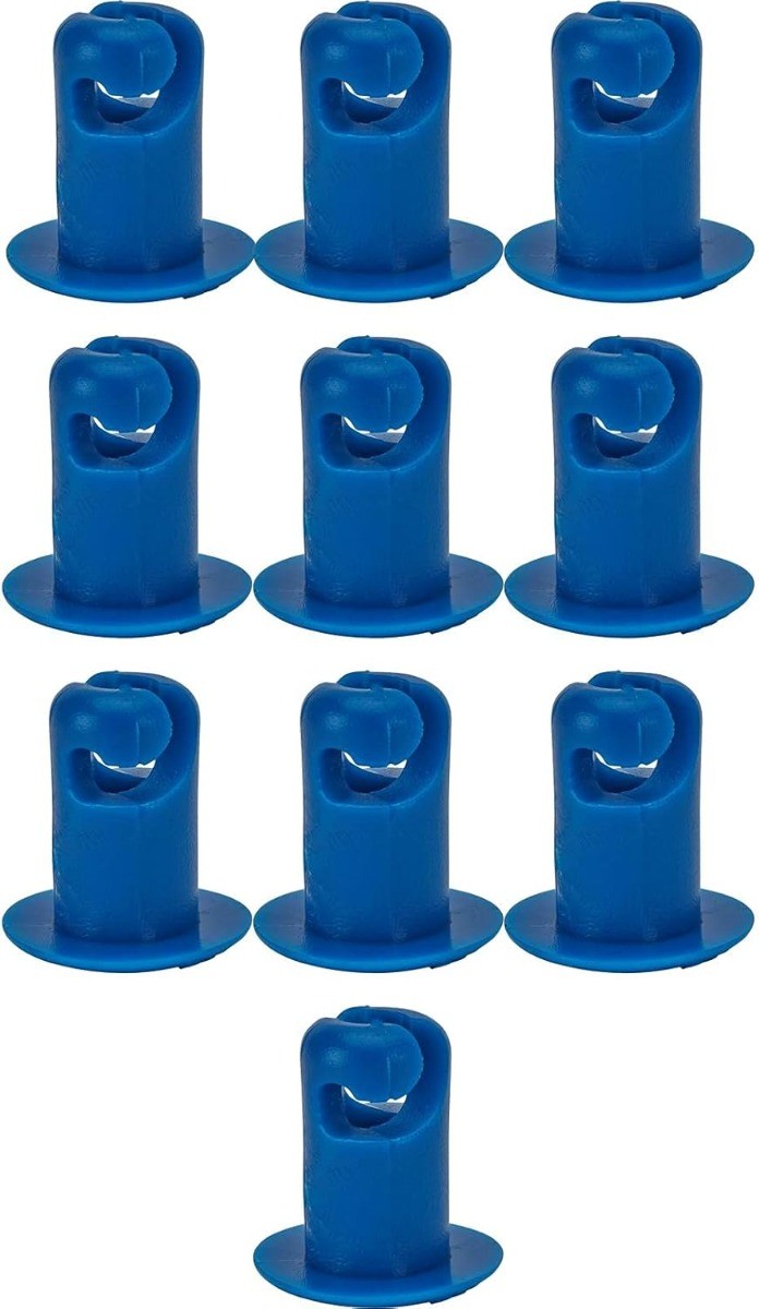 Blue DZUS Plastic Oval Head Fasteners .500" 10 pk IMCA