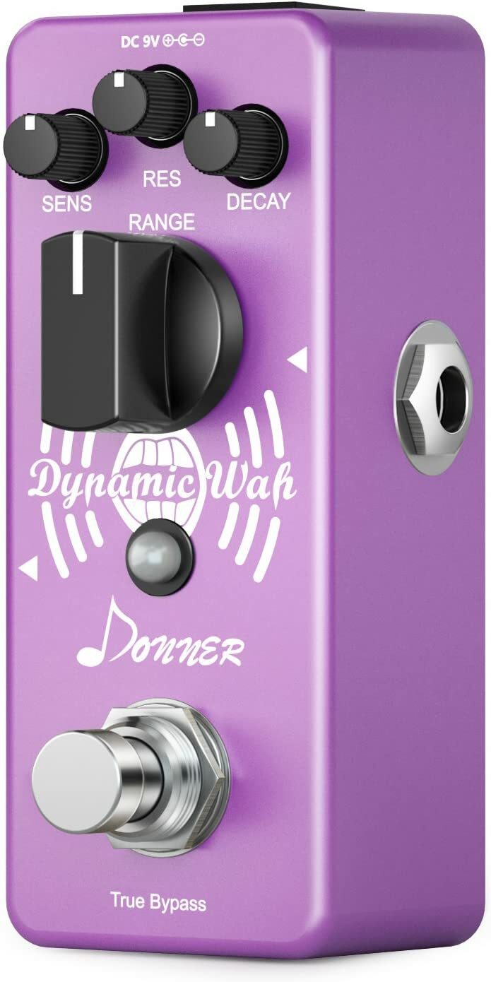 Donner Mini Auto Wah Pedal Dynamic Wah Effect Pedal Envelope Filter True Bypass