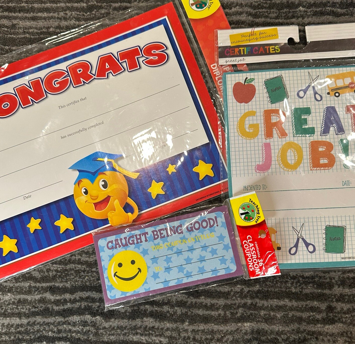 Teacher Reward Student Certificate Lot Of 3 Positive Caught Being Good New