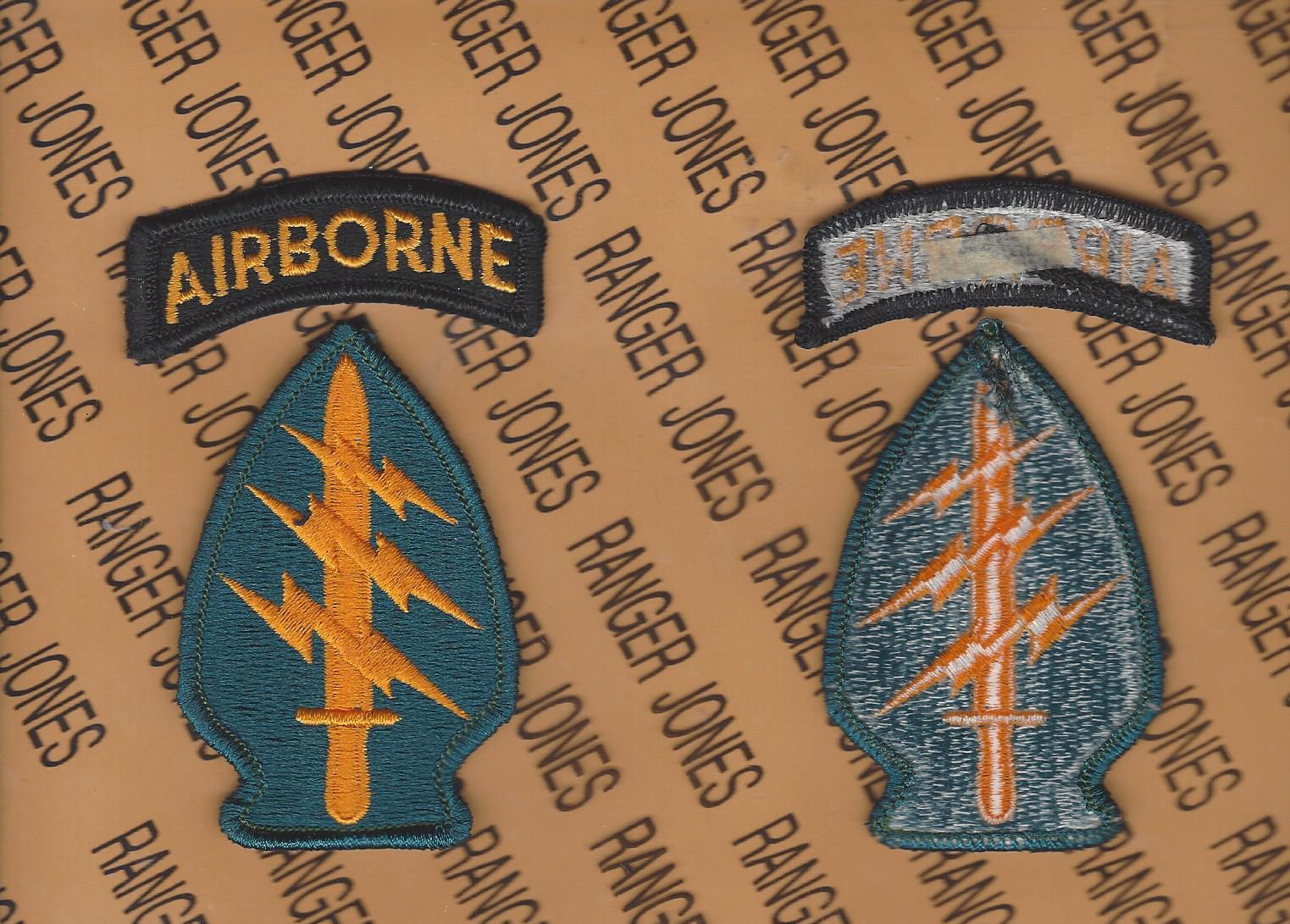 US Army Special Forces Group Airborne SFGA Dress patch m/e set