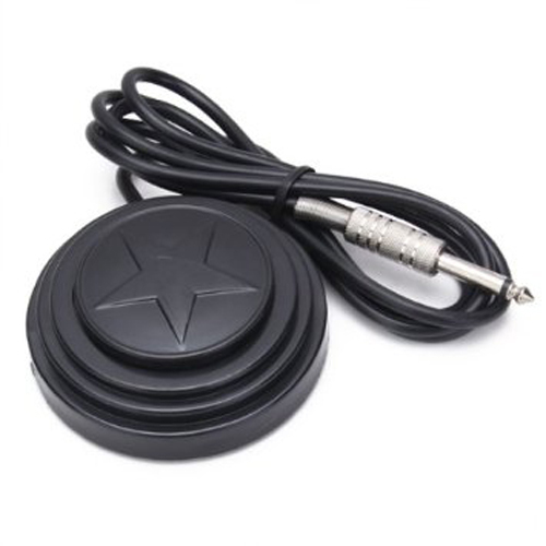 Star 360? Degree Tattoo Foot Pedal Professional Power Supply Footswitch Black